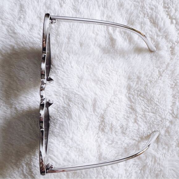 Addison Silver Heart-Shaped Sunglasses - Picture 6 of 12